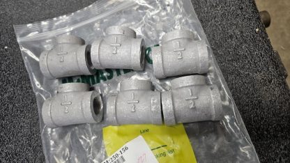 (6) New McMaster 44705K452 Aluminum Tee Reducer Fitting 1/2" NPT x 1/4" NPT - New - Image 3