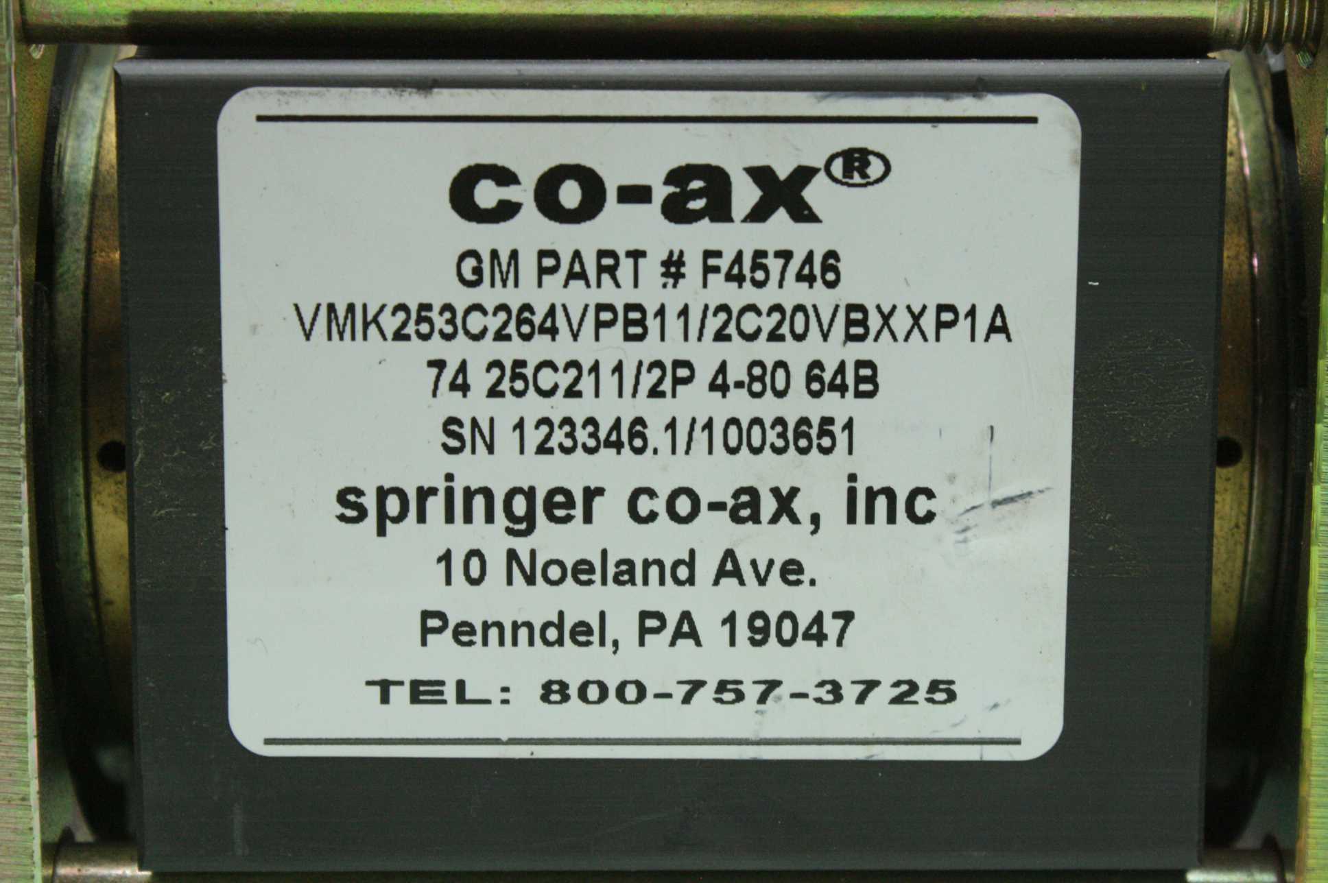 Coax VMK 25 DR NC 3 Way Valve - Used - Image 21