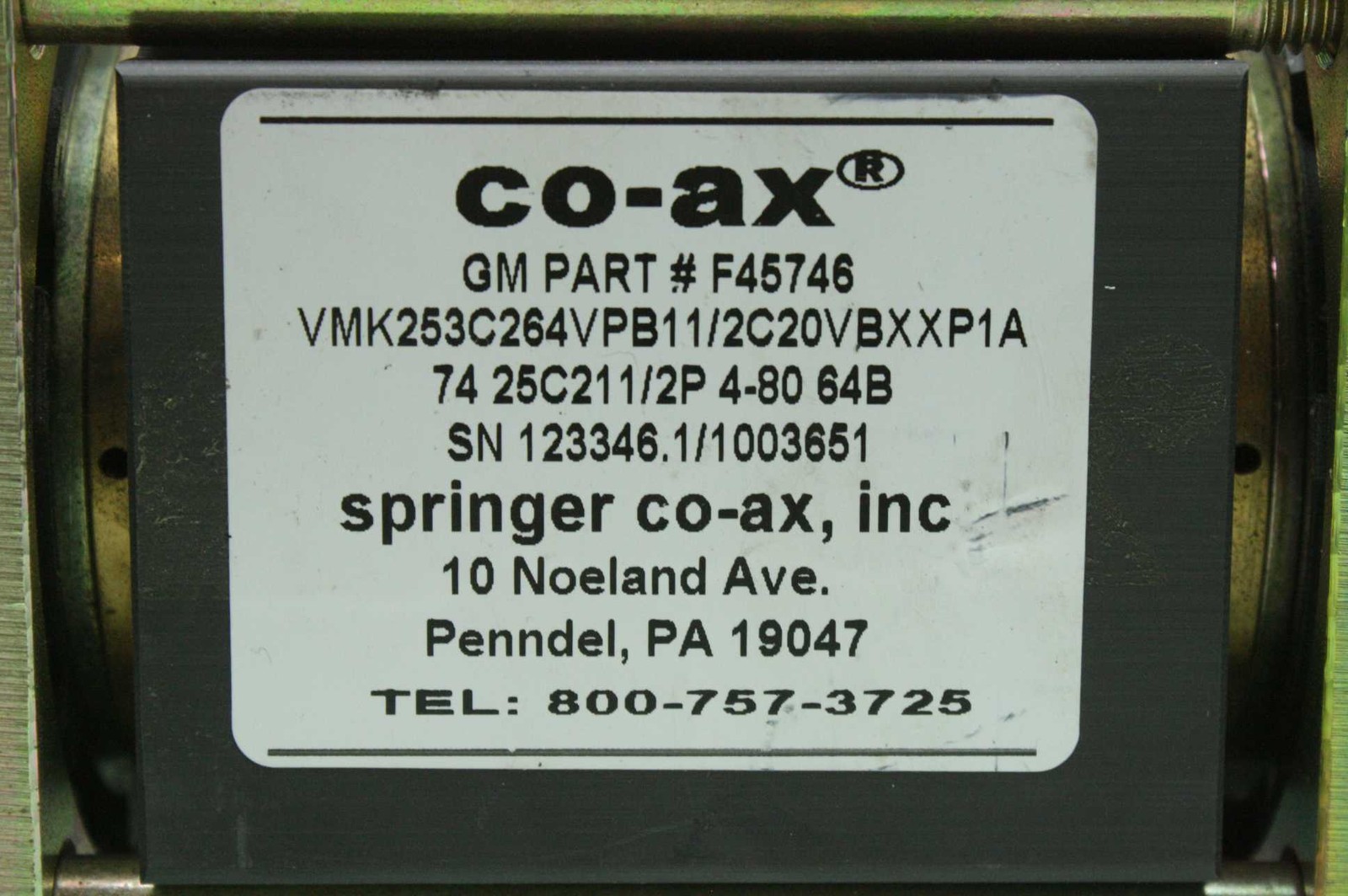 Coax VMK 25 DR NC 3 Way Valve - Used - Image 8
