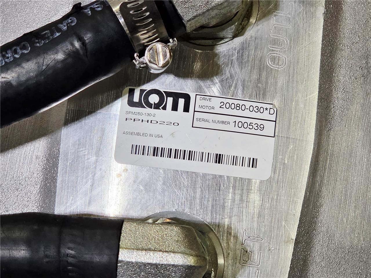 Danfoss UQM SPM250-130-2 EV Motor Transmission w/ PP HD-220 Controller - Used - Image 17