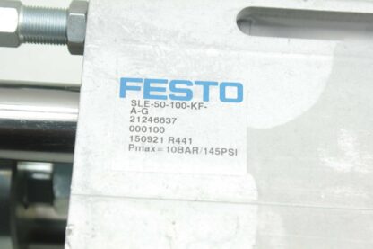 Festo SLE-50-100-KF-A-G / Linear SLE Air Cylinder & Guide / Pmax=10BAR/145PSI - Used - Image 33