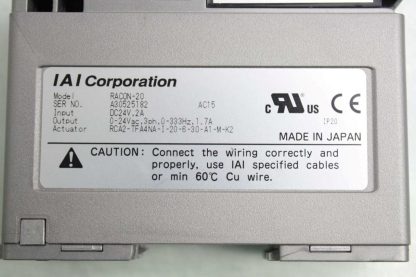 IAI Robo Net RACON-20 Single Axis Robot Linear Actuator Controller w/ Cables - Used - Image 20