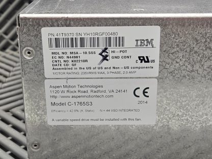 IBM 41T9370 Blower MSA-10.5SS 600W Motor Drive Assembly - Used - Image 10
