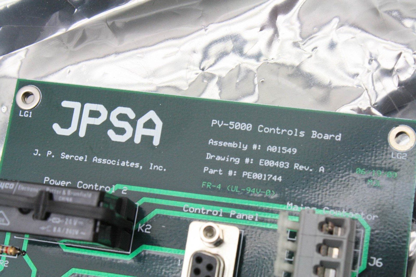 JPSA PV-5000 Laser Scribe Control Board UL-94V-0 - Used - Image 3