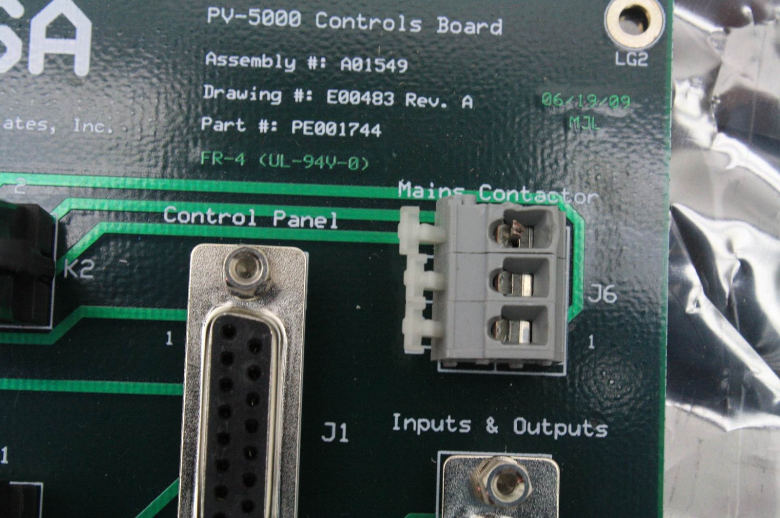 JPSA PV-5000 Laser Scribe Control Board UL-94V-0 - Used - Image 9