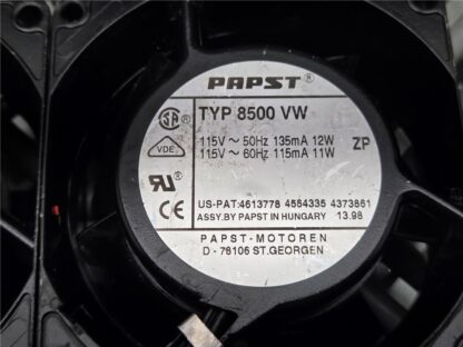 Lot of 2 EbmPapst TYP 8500 VW Aluminum Fans - Used - Image 3