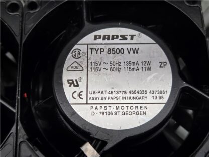 Lot of 2 EbmPapst TYP 8500 VW Aluminum Fans - Used - Image 8