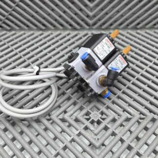 Lot of 2 GEMÜ Type 0322 Pilot Solenoid Valve w/ 2 Murr Elektronik Power Packs - Used