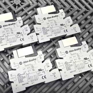 Lot of 4 Allen-Bradley 700-HLT12 Terminal Block Relays w/ 700-TBR224, 12/24 VDC - Used