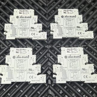 Lot of 4 Allen-Bradley 700-HLT1Z Terminal Block Relays w/ 700-TBR12, 12VDC - Used