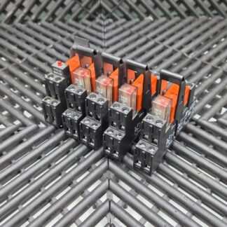 Lot of 5 Siemens LZS:RT4A4L24 Relay Plugs w/ RT424024 Relays - Used