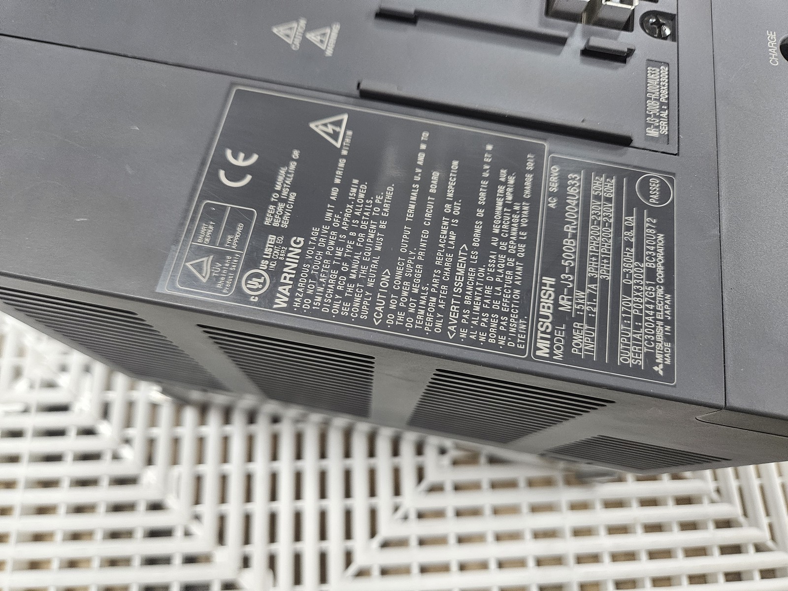 Mitsubishi MR-J3-500B 5kW Melservo AC Servo Drive - Used - Image 3