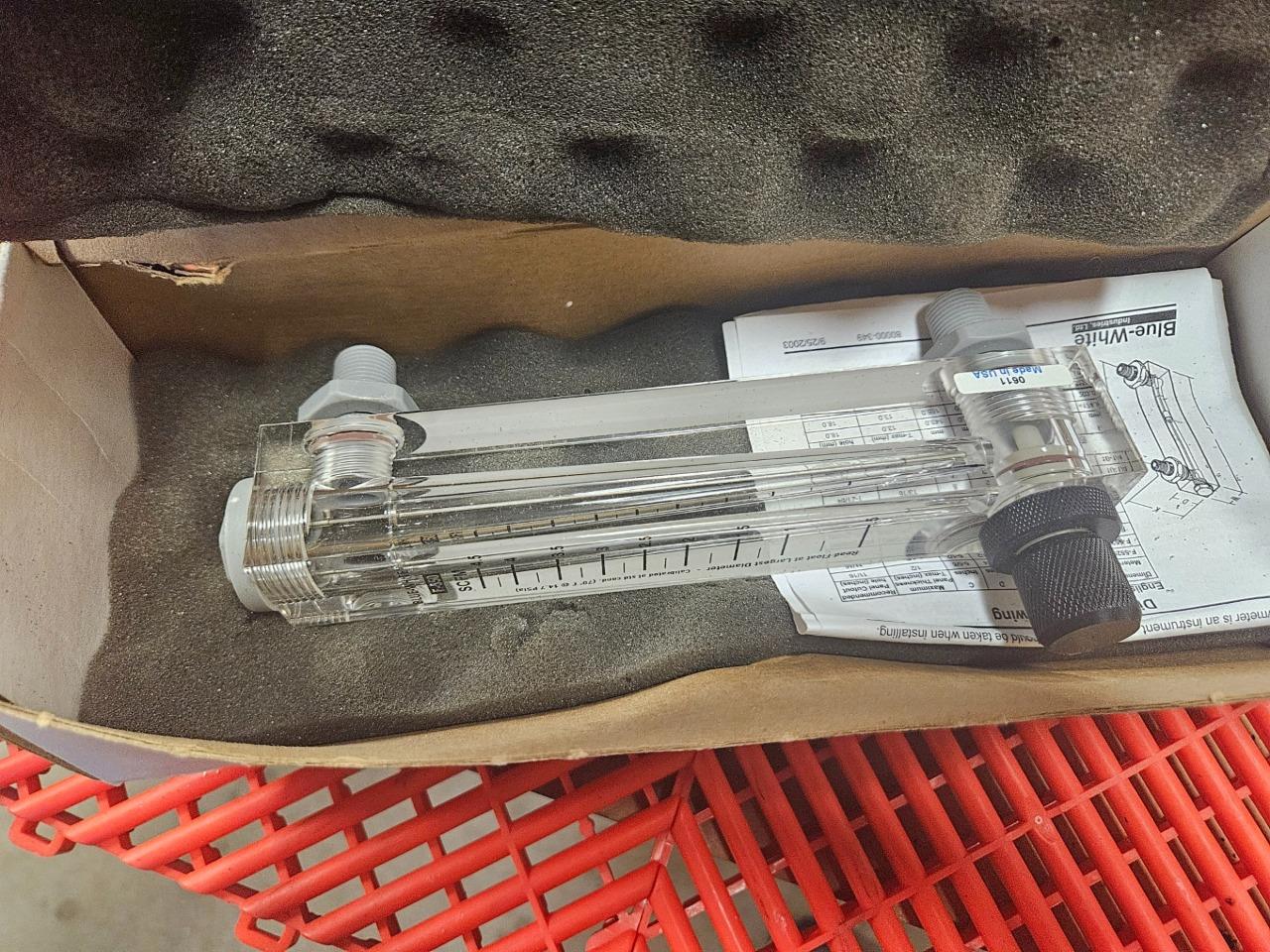 New Blue White F-550 Flow Meter 0.025 - 0.25 GPM 1/4" NPT F-55250GA - New - Image 12