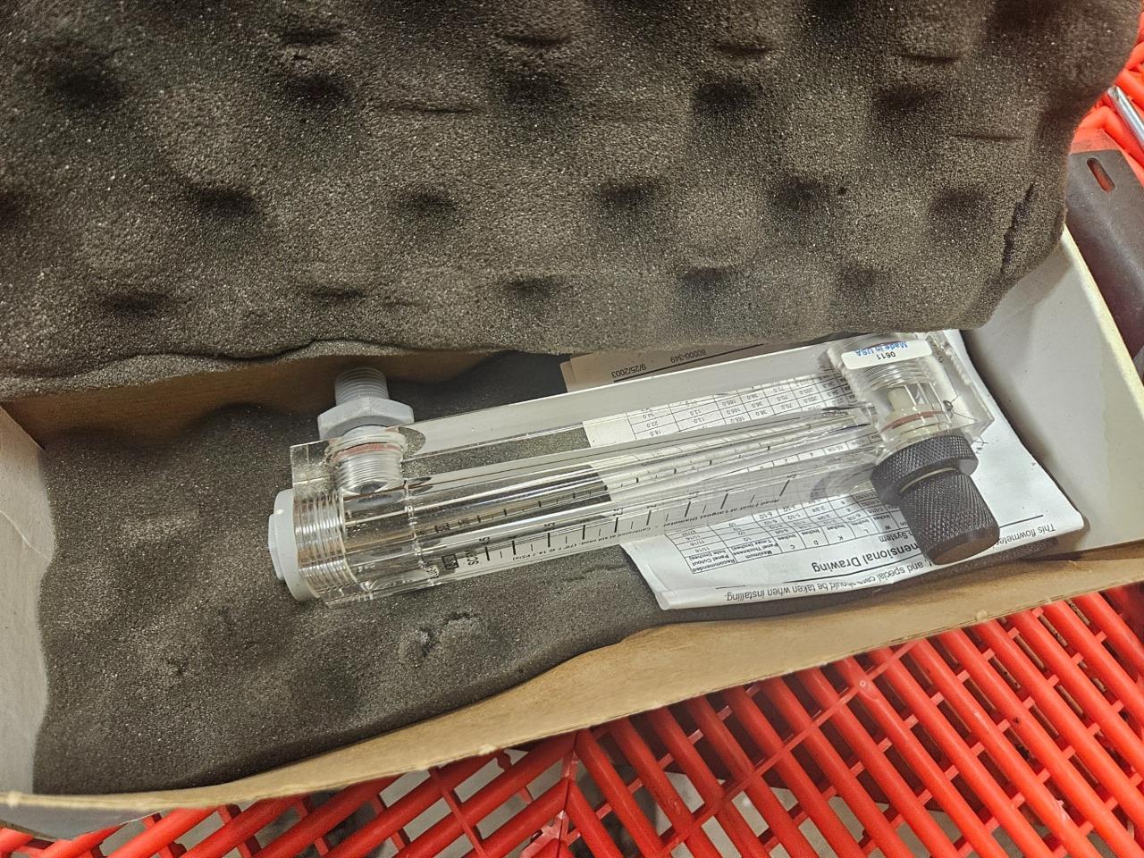 New Blue White F-550 Flow Meter 0.025 - 0.25 GPM 1/4" NPT F-55250GA - New - Image 8