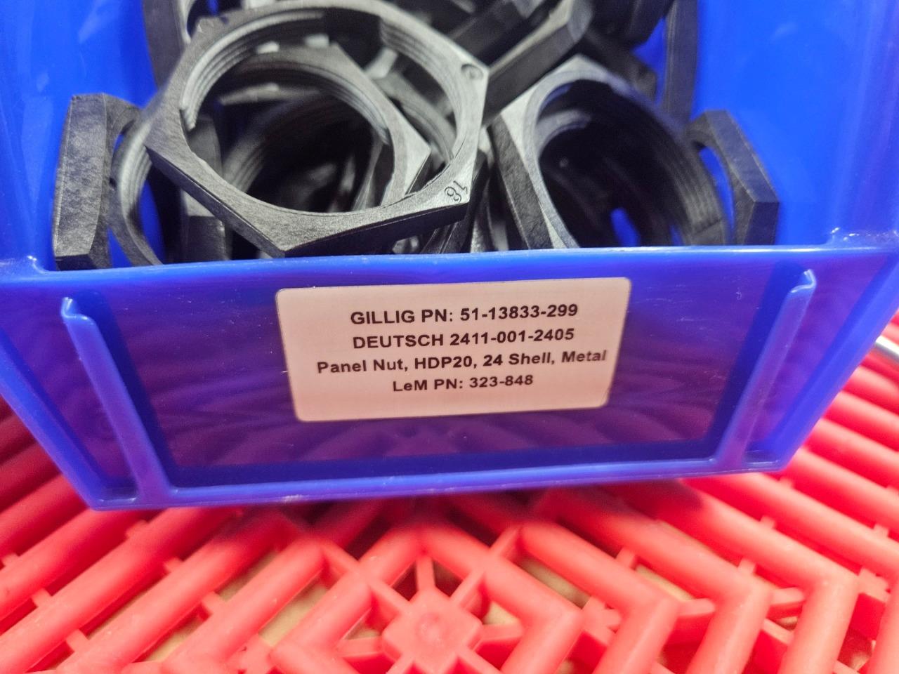 New Deutsch 2411-001-2405 HDP20 Series Panel Nut Size 24 Ring - New - Image 7