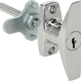 New McMaster 1210A72 T-Handle Keyed Cam Lock Adjustable Latching Distance CCW - New