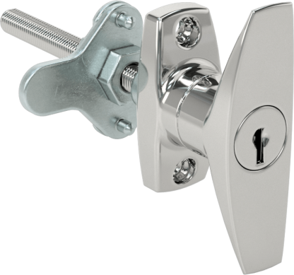 New McMaster 1210A72 T-Handle Keyed Cam Lock Adjustable Latching Distance CCW - New - Image 7
