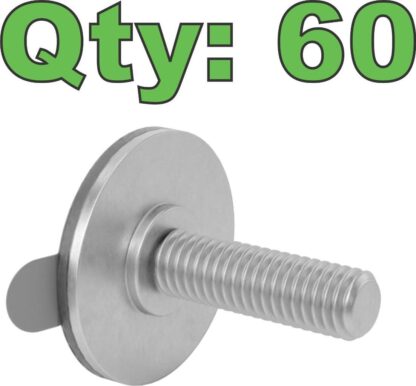 New McMaster 91206A130 Adhesive Backed Zinc Plated Stud M6 x 1 Thread 20mm Long - New