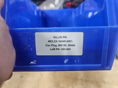 New Molex 34345-0001 MX150 Cavity Plug White - New - Image 6