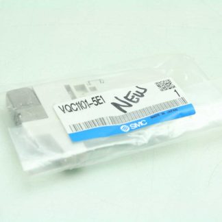 New SMC VQC1101-5E1 Single Solenoid Manifold Plug-In Valve 5-Port 24V DC Coils - New
