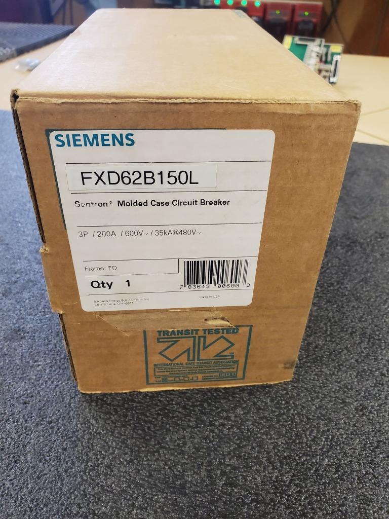New Sealed Siemens FXD62B150L Circuit Breaker 200A / 35 kA Interrupt - New - Image 7