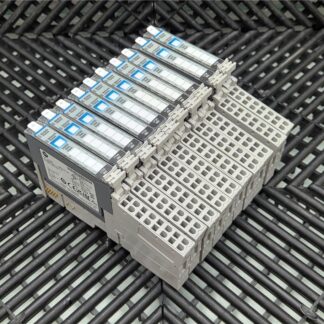 (Qty 10) Allen-Bradley 1734-MB I/O PLC Mounting Base w/ 1734-IB8, 1734-RTBS - Used