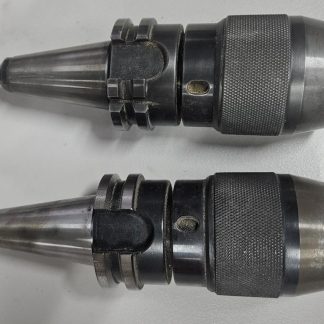 (Qty 2) IMTE SK30-KPU13 Keyless Drill Chucks 0-13mm ISO 30 with HSD Pull Studs - Used