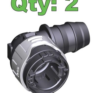 (Qty 2) VOSS SV270 Quick Connect Coupler S18, 5/8" Barb, 90 Degree 7000182500 - New