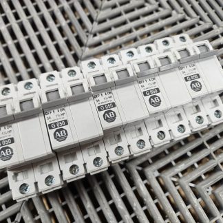 (Qty 5) Allen Bradley 1492-CB2G050 Two Pole Circuit Breakers 5A / 480V - Used