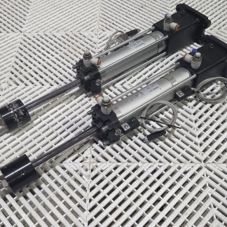SMC CDNAWFN40-150-D 40mm Bore Lock Cylinder w/ Sensors Used Lot/2 - Used