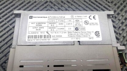 Schneider ATV28HU18N4 Altivar-28 Variable Speed Drive ATV28H 1HP 380-500V - Used - Image 12