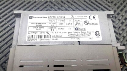 Schneider ATV28HU18N4 Altivar-28 Variable Speed Drive ATV28H 1HP 380-500V - Used - Image 4