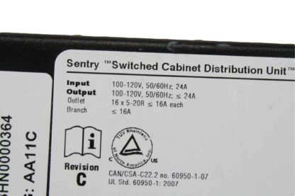 Server Technologies Inc. 16-Slot Cabinet Distribution Unit CX-16V1-L30M - Used - Image 16