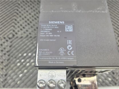 Siemens 6SL3120-2TE21-8AA3 Double Motor Module Servo Drive 18A, 600V - Used - Image 4
