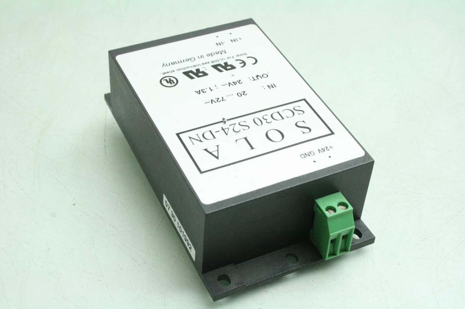 Sola SCD30 S24-DN Switching Power Supply DC-DC Converter, 30W, 24VDC, DIN Mount - Used - Image 3