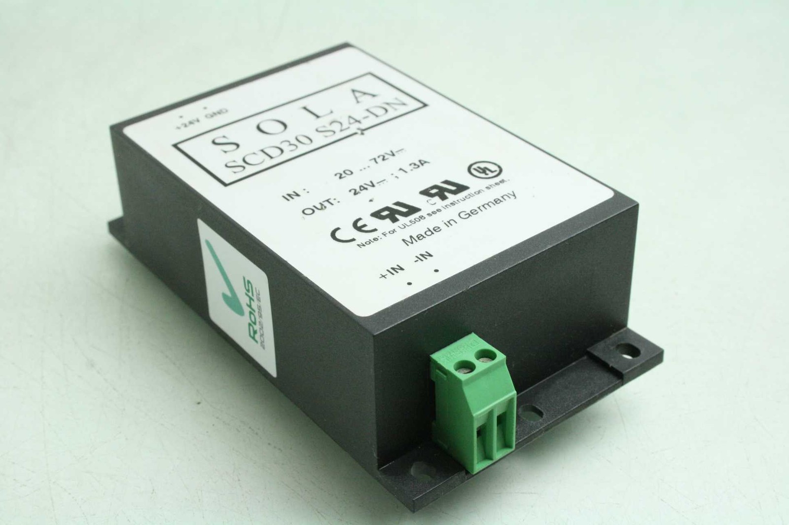 Sola SCD30 S24-DN Switching Power Supply DC-DC Converter, 30W, 24VDC, DIN Mount - Used - Image 5