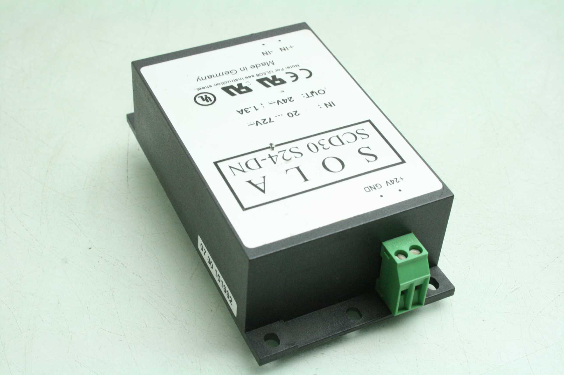Sola SCD30 S24-DN Switching Power Supply DC-DC Converter, 30W, 24VDC, DIN Mount - Used - Image 8