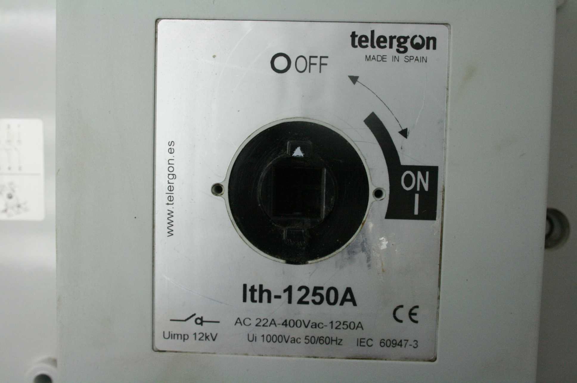 Telergon S5-12503PS0 Three Pole Disconnect Switch 400V AC @ 1250A - Used - Image 13