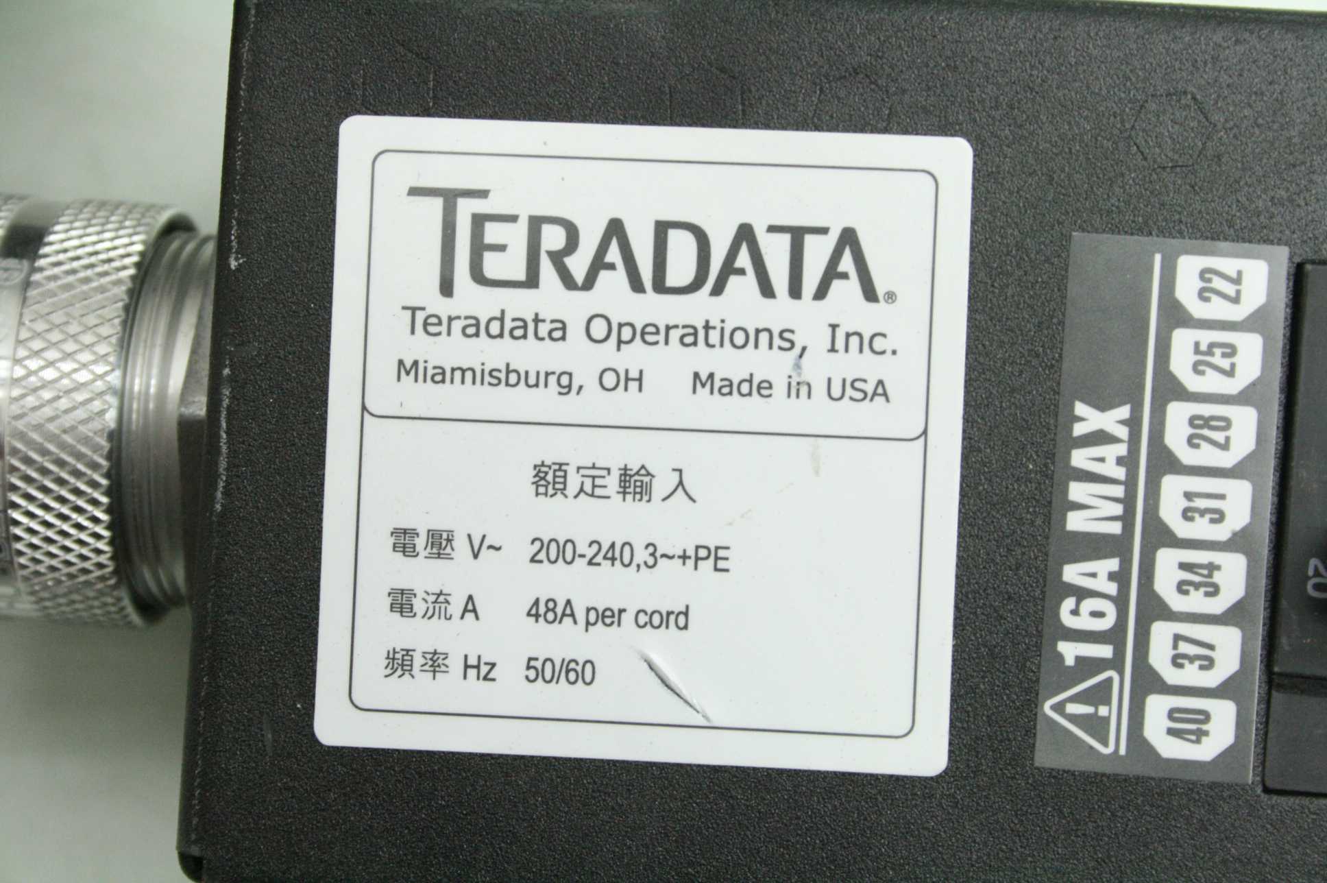 TeraData 315-0610808 PDU, 6-Outlet Power Strip 200-240V w/ Walther 269 409 - Used - Image 19