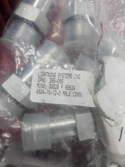 (10) Brennan 4604-16-12-O 3/4" Male SAE ORB x 1" Beaded Hydraulic Hose Barbs - New - Image 3