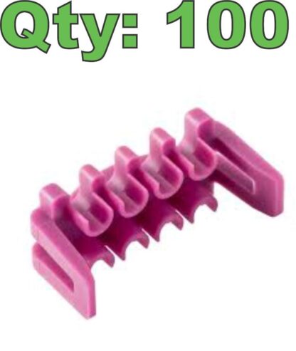 (100) Aptiv 15418415 GT 150 Series 8-Contact TPA Secondary Lock Clip - New - Image 6