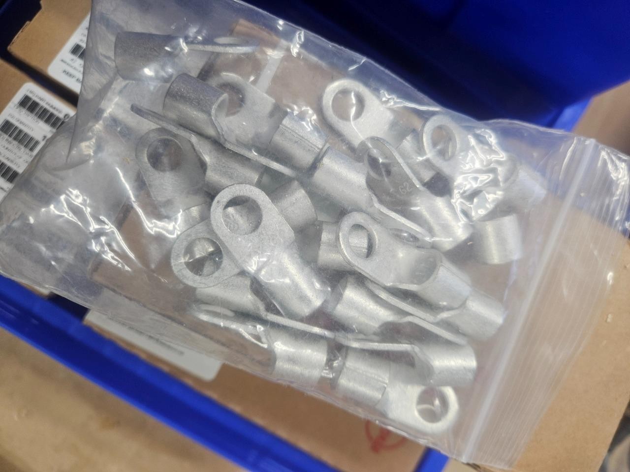 (100) Molex 0191930307 Tin Plated Copper Lug MX G2 2 AWG / 3/8" Hole - New - Image 5