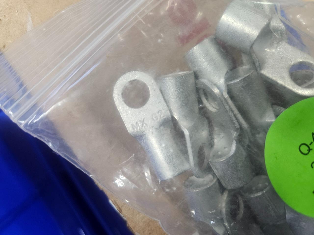 (100) Molex 0191930307 Tin Plated Copper Lug MX G2 2 AWG / 3/8" Hole - New - Image 8