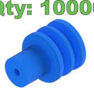 (10000) New Aptiv 15327860 Blue Silicone Wire Seals 1.2 - 2mm Cable Range - New
