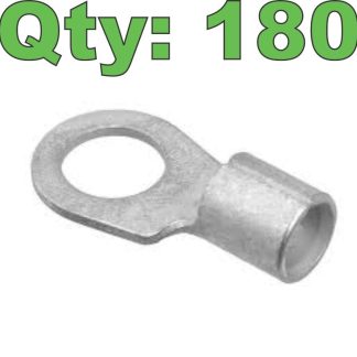 (180) Molex 0191930219 Non-Insulated Ring Terminal MX E-6 / 6 AWG Lug 5/16" Hole - New