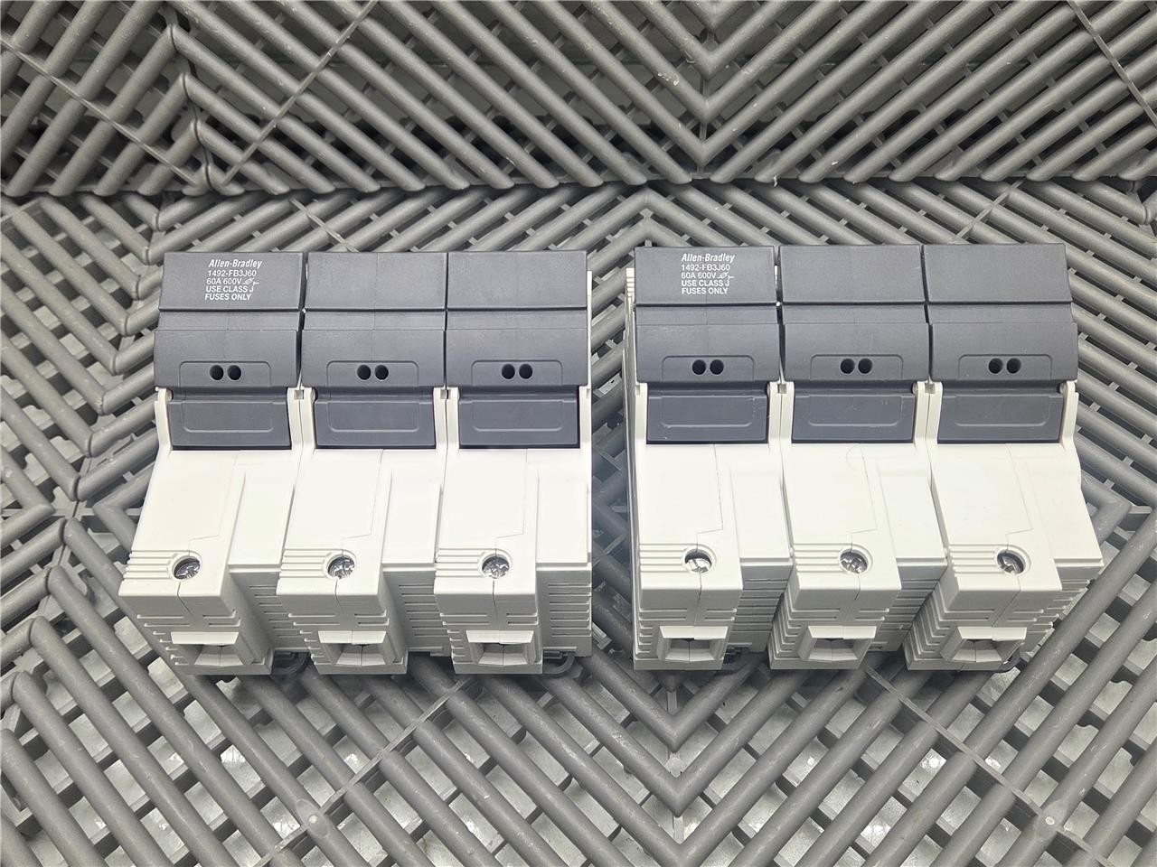 2 Allen-Bradley 1492-FB3J60 Fuse Holders with LittelFuse JTD 50 ID Fuses - Used - Image 5