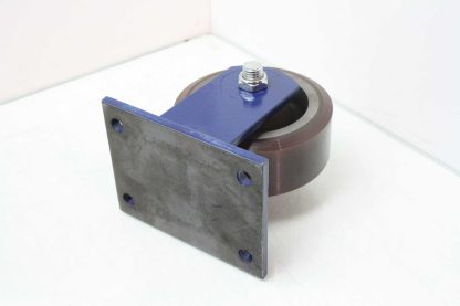 2 Caster Concepts Steel Ball Bearing 6" x 2" Fixed Casters Polyurethane Treads - New - Image 4