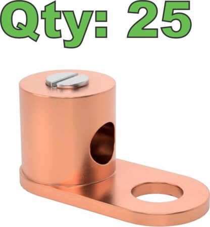 (25) New McMaster 6923K62 Copper Set Screw Lug 14-4 AWG Wire Gauge - New - Image 9