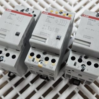 3 ABB ESB24-04 / ESB24-20 Contactors 4 Pole / 400V 24A / 24V DC Coil - Used