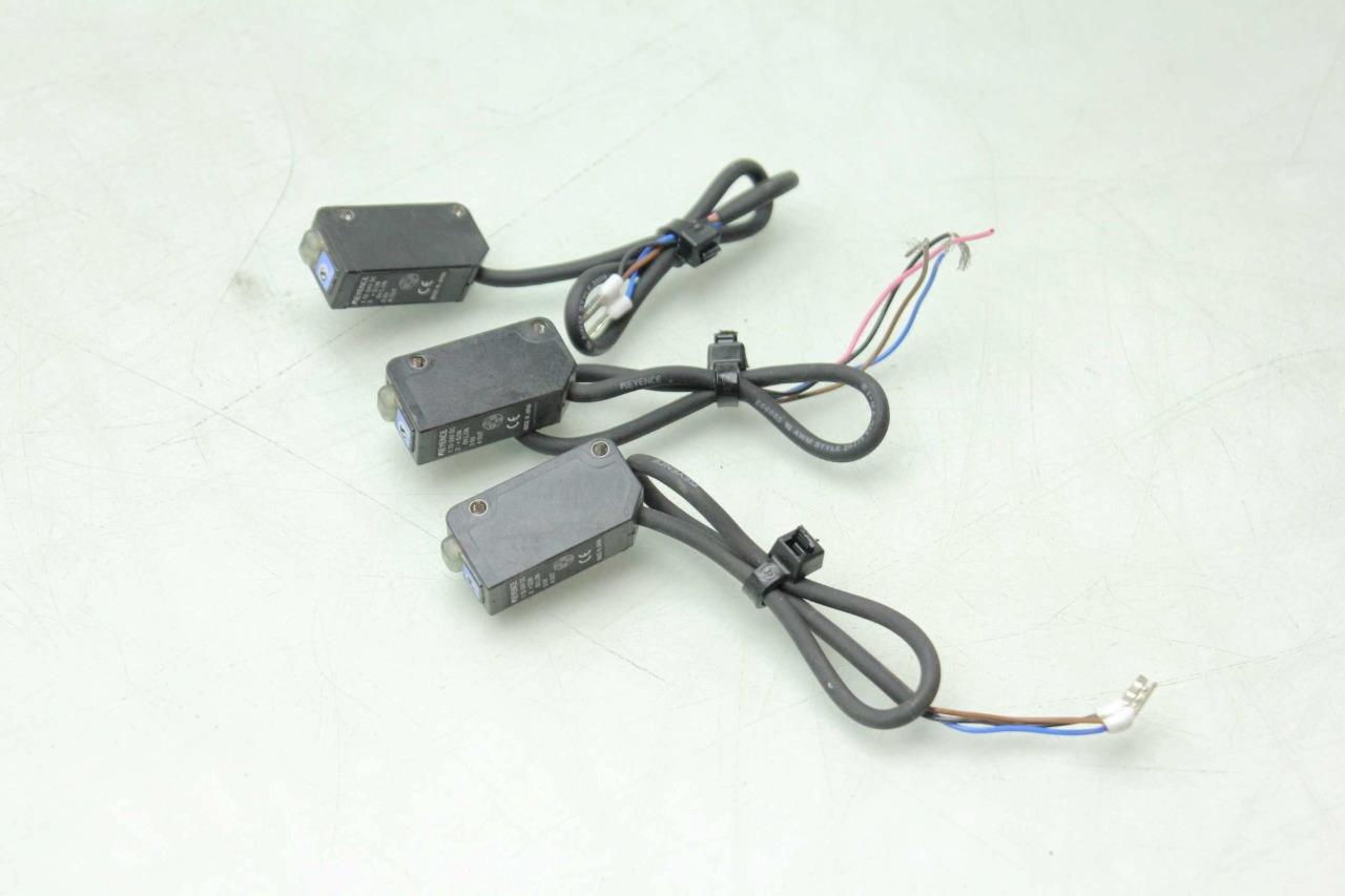 3 Keyence PZ-M63 Square Retro-Reflective Sensor M12 Connector 0.1 - 1.5m Red LED - Used - Image 9